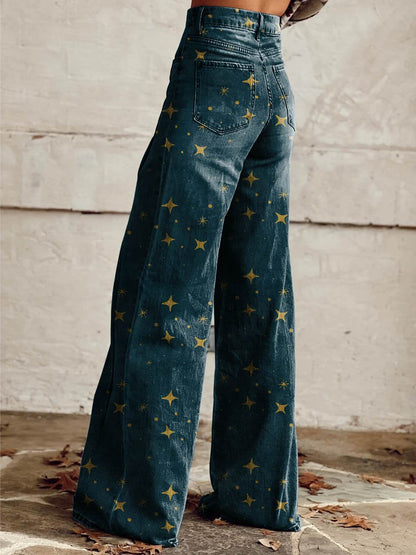 Hedda™ | Vintage Flared Pants med Boho-mønster