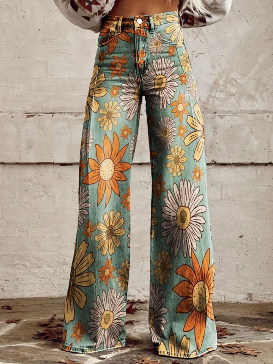 Floral Happiness™ | Vintage Flared Pants