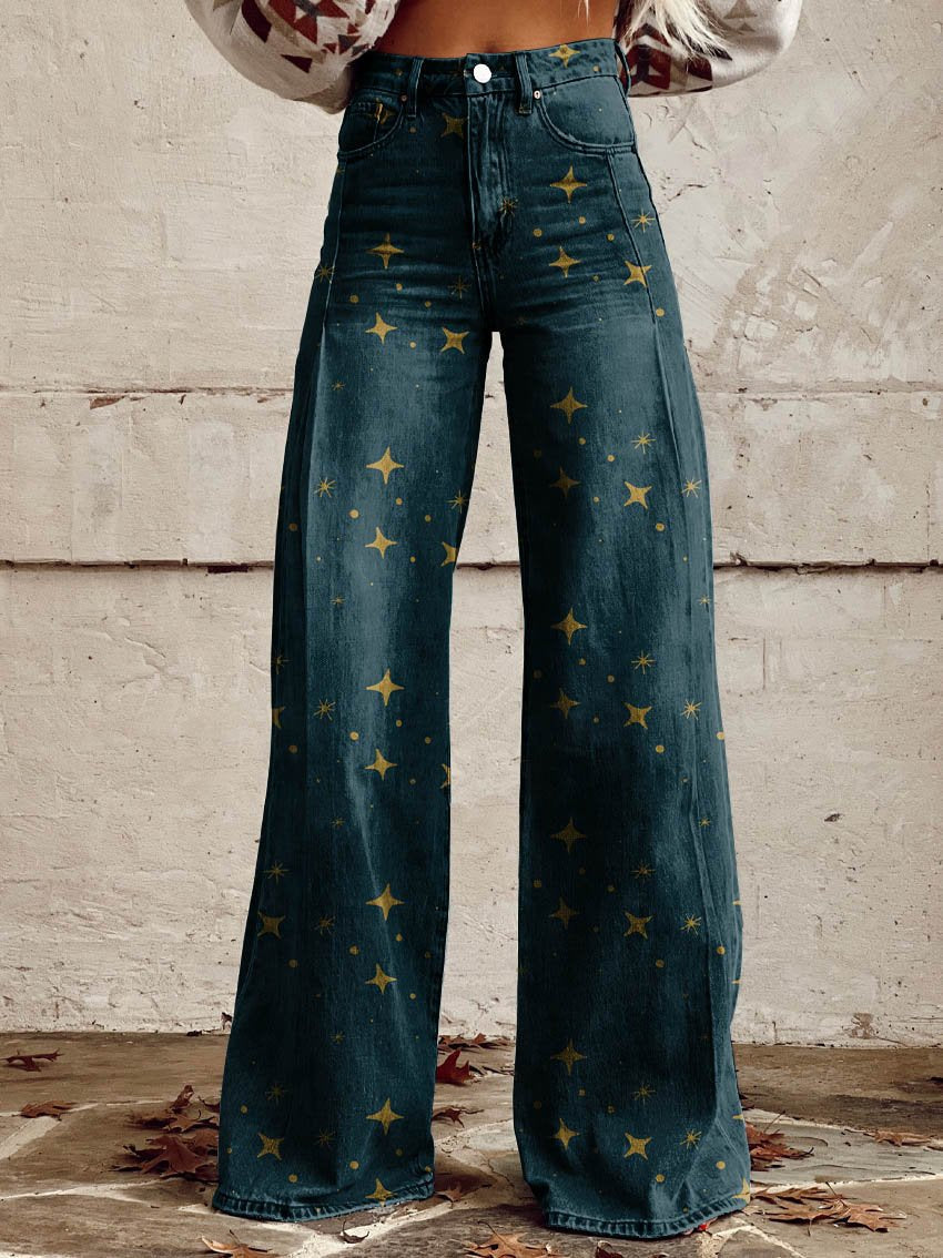 Hedda™ | Vintage Flared Pants med Boho-mønster